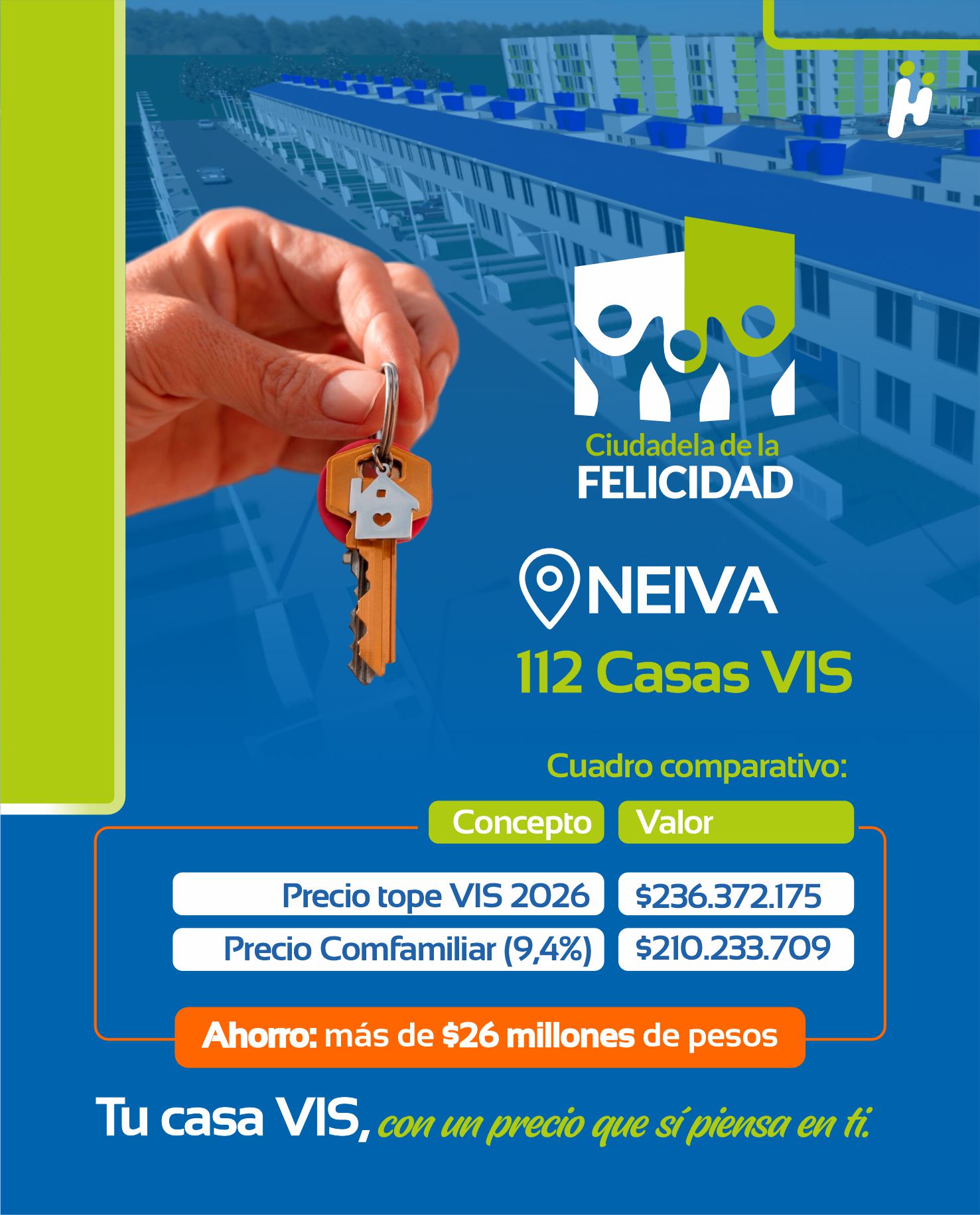 proyectos de vivienda en neiva, garzon y gigante huila comfamiliar huila